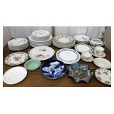 Plates, teacups, saucers etc *some Limoges,