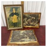 George Washington print and 2 art project prints