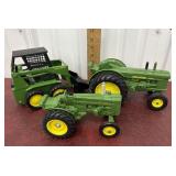 John Deere tractors and loader