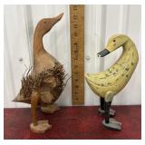 2 Wooden Ducks