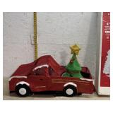 4 Ft Artificial Christmas Tree & Wire Truck w/