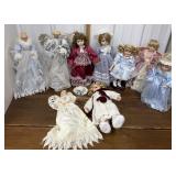 Dolls, angel tree toppers