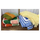 clean Assorted size afghans