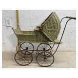Wicker Doll Buggy