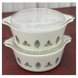 Pyrex covered bakers blue/green ombrï¿½ limited