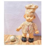 1940's Walking Pull Toy Boy Doll