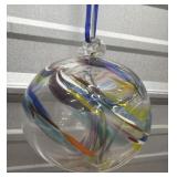 Heavy Art glass Orb- beautiful