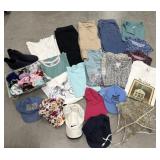 Ladies tops, shorts, hats, socks etc- sizes 6, 8,