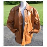 Caribu 1970's Poly Vinyl Wide Collar Snap Closure