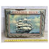 Genesse Beer Light shadowbox - some damage