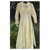 Vintage wedding dress- appears to be handmade