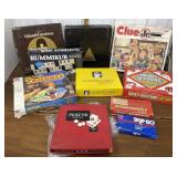Assorted games- Clue Jr., Twenty Questions for