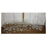 Assorted glasses