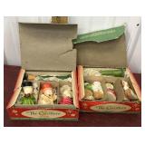 2 the Carollers Tavern candle sets and treasure