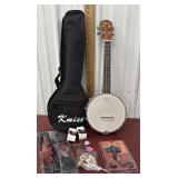 Kmise Concert Size Banjolele 23-inch with tuners