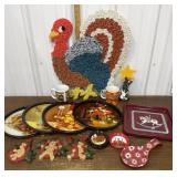 Vintage Turkey decor, trays, mugs, coasters,