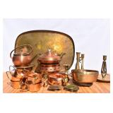 Large Lot of Brass & Copper. Marked-Unmarked