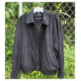 Large Claiborne Black Sueded Finish Jacket