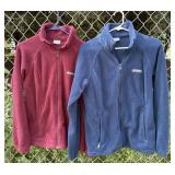 2 Columbia fleece jackets- size L