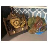 2 Vintage Decorative Clocks