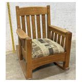 Arts & Crafts Oak Rocking Chair