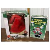 Singing Santa, musical bubble blowing santa