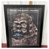 Gig poster "Big Gorilla Face" by artist Jakub