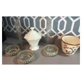 Jasperware/ Milk glass & more