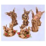 MCM Hong Kong Gold Plastic Angel Ornaments &