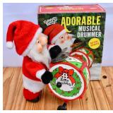 Vintage Musical Santa Drummer
