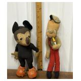 1930s Micky Mouse, vintage Popeye, the sailor man