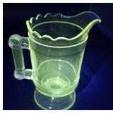 Glows Green Early American Pattern Glass (EAPG)