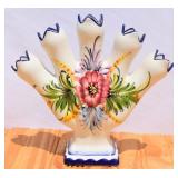 Vintage Portugal Ceramic Tulip Vase
