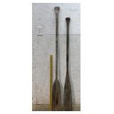 2 Wooden Boat Oars