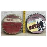 Miller High Life Clock & Ice Cold Beer