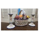 Beautiful Portugal basket of fruit with