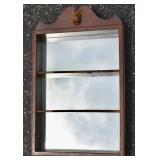 Vintage Wooden shadowbox Mirror Back/Scotty Head