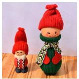 Wooden Swedish Tomte Figures