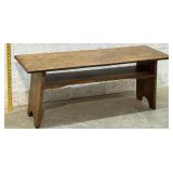 Early Pine Bucket Bench (pine) 46/16/18