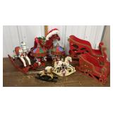 Christmas rocking horses, carousels, folding