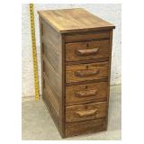 4 Drawer Oak Stand 14/26/30