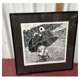 ï¿½Sammy Hidingï¿½ linocut Print - pencil signed and