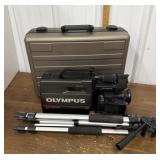 Olympus VHS recorder w/ carrying case &