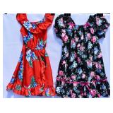 Two Vintage Girls Hawaiian Dresses