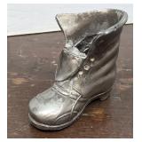 Pewter boot toothpick / match holder