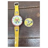 Winnie the Pooh toy watch & 1950s Nabisco