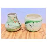 Nemadji Indian River Pottery Vases