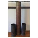 3 pcs Trench art - artillery shells