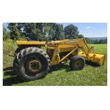 Massey Ferguson 2200 tractor with 200 loader runs