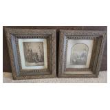 Pair AMAZING Victorian frames w/photos